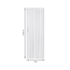 Porta Sanfonada Plástico PVC Branco Neve 2,10x1,00m Plastilit