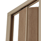 Porta Sanfonada Lisa de PVC Castanho com Trinco 2,10x0,60m BCF