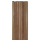 Porta Sanfonada Lisa de PVC Castanho com Trinco 2,10x1,08m BCF