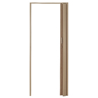 Porta Sanfonada Lisa de PVC Castanho com Trinco 2,10x1,08m BCF