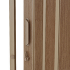 Porta Sanfonada Lisa de PVC Castanho com Trinco 2,10x1,08m BCF