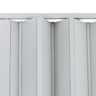 Porta Sanfonada Plástico PVC Cinza 2,10x0,60m Plastilit