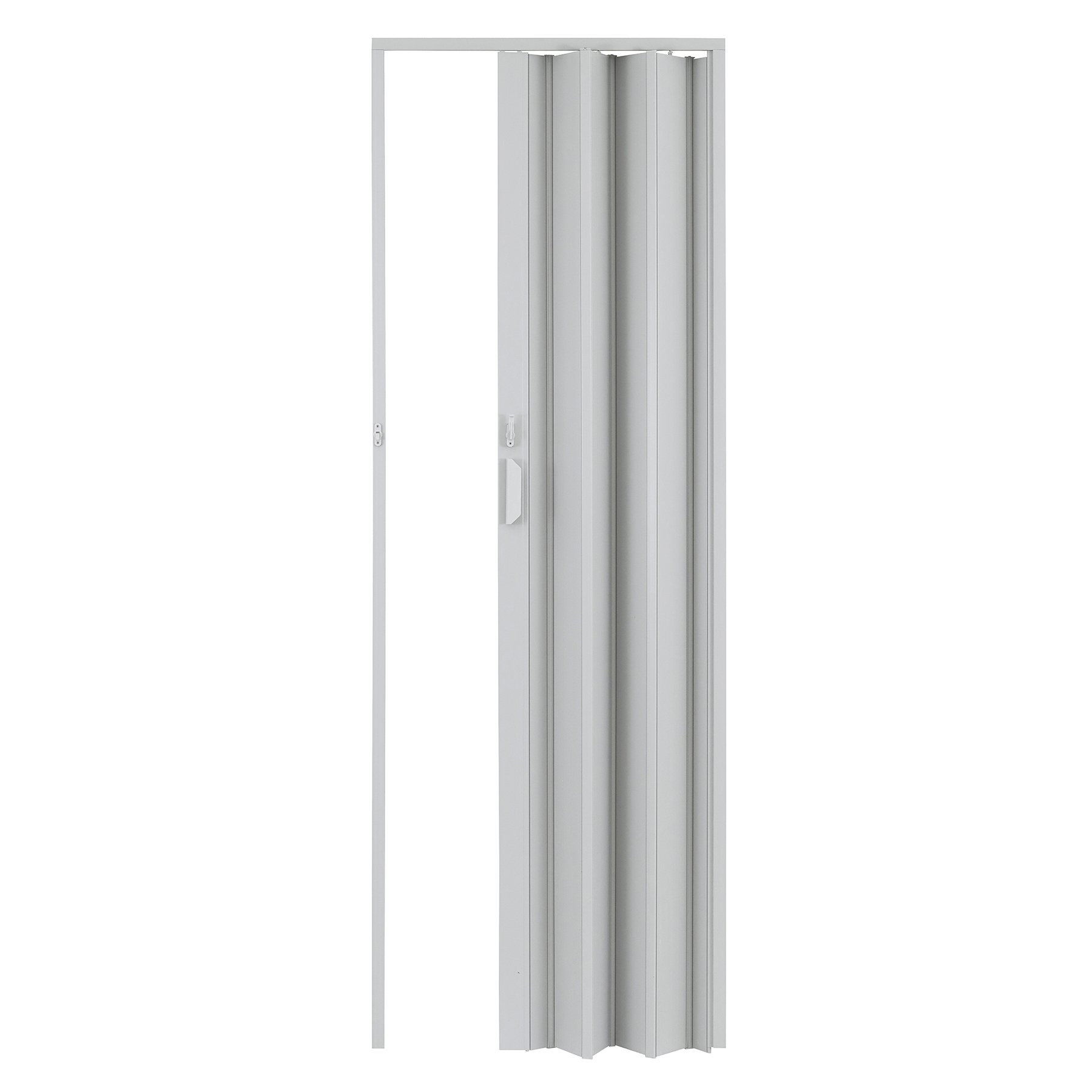 Porta Sanfonada Plástico PVC Cinza 2,10x0,70m Plastilit | Leroy Merlin