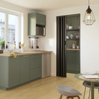 Porta Sanfonada Preta Mat 85x210cm