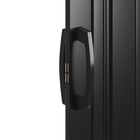 Porta Sanfonada Preta Mat 85x210cm