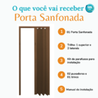 Porta Sanfonada Pvc 0,72x2,10 Multilit Mogno