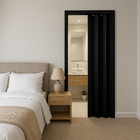 Porta Sanfonada Pvc 1,46m Preta