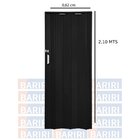 Porta Sanfonada Pvc 210x0,62cm Bariri  Preto