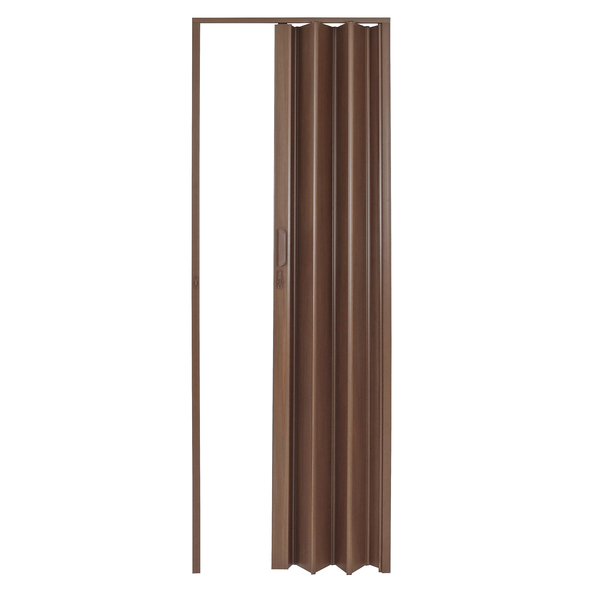 Porta Sanfonada Lisa Amadeirado PVC Marrom 2,10X0,60cm BCF | Leroy