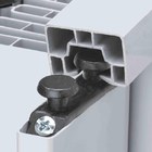 Porta Sanfonada PVC Modelo Translúcida com Trinco Cor Cerejeira 210 x 60 cm