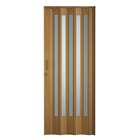 Porta Sanfonada Translucida Com Trinco Cerejeira 096x210