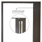 Porta Sanfonada Translucida Com Trinco Imbuia 096x210