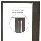 Porta Sanfonada Translucida Com Trinco Imbuia 60x210