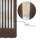 Porta Sanfonada Translucida Com Trinco Imbuia 60x210