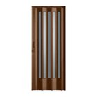 Porta Sanfonada Translucida Com Trinco Imbuia 72x210