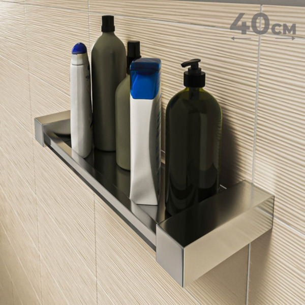Porta Shampoo [40cm] Aço Inox 304 [c-ps40]