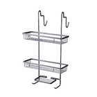 Porta Shampoo Aço Onix Cinza Brilhante Arthi