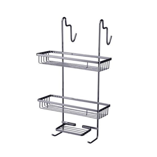 Porta Shampoo Aço Onix Cinza Brilhante Arthi