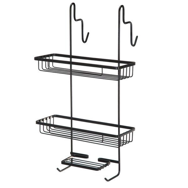 Porta Shampoo Aço Piatina Black Fosco Arthi