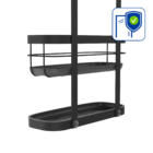 Porta Shampoo Aço 75,4x31x17,9cm Remix Preto Sensea