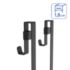 Porta Shampoo Aço 75,4x31x17,9cm Remix Preto Sensea