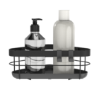 Porta Shampoo Aço 10,3x21,5x21,5cm Remix Preto Sensea