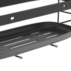 Porta Shampoo Aço 10,3x31x15,2cm Remix Preto Sensea