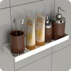 Porta Shampoo Adesivo Sem Furar Parede Branco Df