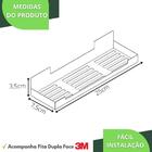 Porta Shampoo Adesivo Sem Furar Parede Inox Elg