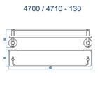 Porta-shampoo Ágata 130 Cromado Fani
