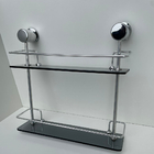 Porta Shampoo Banheiro Lavabo Prateleira Reto Luxo Duplo Fumê