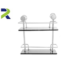 Porta Shampoo Banheiro Lavabo Prateleira Reto Luxo Duplo Fumê