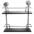 Porta Shampoo Banheiro Lavabo Prateleira Reto Luxo Duplo Fumê