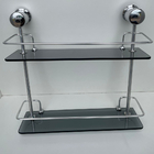 Porta Shampoo Banheiro Lavabo Prateleira Reto Luxo Duplo Fumê