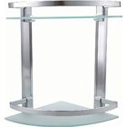 Porta Shampoo Banheiro Vidro Duplo Inox Canto Pingoo.casa