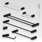 Porta Shampoo Base Troia Plus Acessório Quadrado Preto Acetin