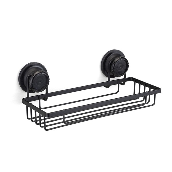 Porta Shampoo Retangular Black Aço e Plástico Arthi