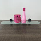 Porta Shampoo Box Suporte De Vidro Para Banheiro 50cm Oval Pr