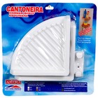 Porta Shampoo Canto Duplo 3x25x19cm Branco