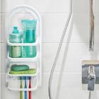 Porta Shampoo Canto Duplo Luxo Vidro 8 Mm