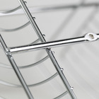 Porta Shampoo Canto Duplo 26x24x24cm Prata