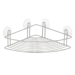 Foto de Porta Shampoo de Canto Simples Metal Prata Sensea