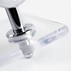 Porta Shampoo Canto Simples 8,50x40x10cm Transparente