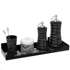 Porta Shampoo Com Adesivo Suporte Banheiro Preto Elg