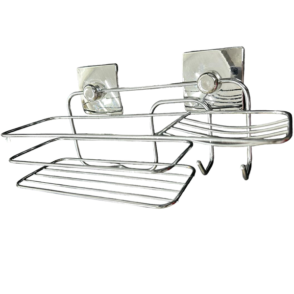 Porta Shampoo Com Saboneteira - Arthi Cromado