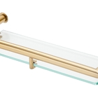 Porta Shampoo De Banheiro Em Aço Inox Dourado Brilhante Linha