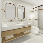 Porta Shampoo De Banheiro Em Aço Inox Dourado Brilhante Linha