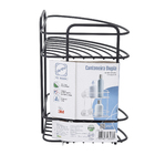 Porta Shampoo de Canto Adesivo 3M Preto Fosco Arthi