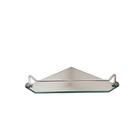 Porta Shampoo De Canto De Vidro Chanfrado Com Grade 20 Cm