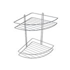 Porta Shampoo De Canto Duplo Em Aço - Stolf